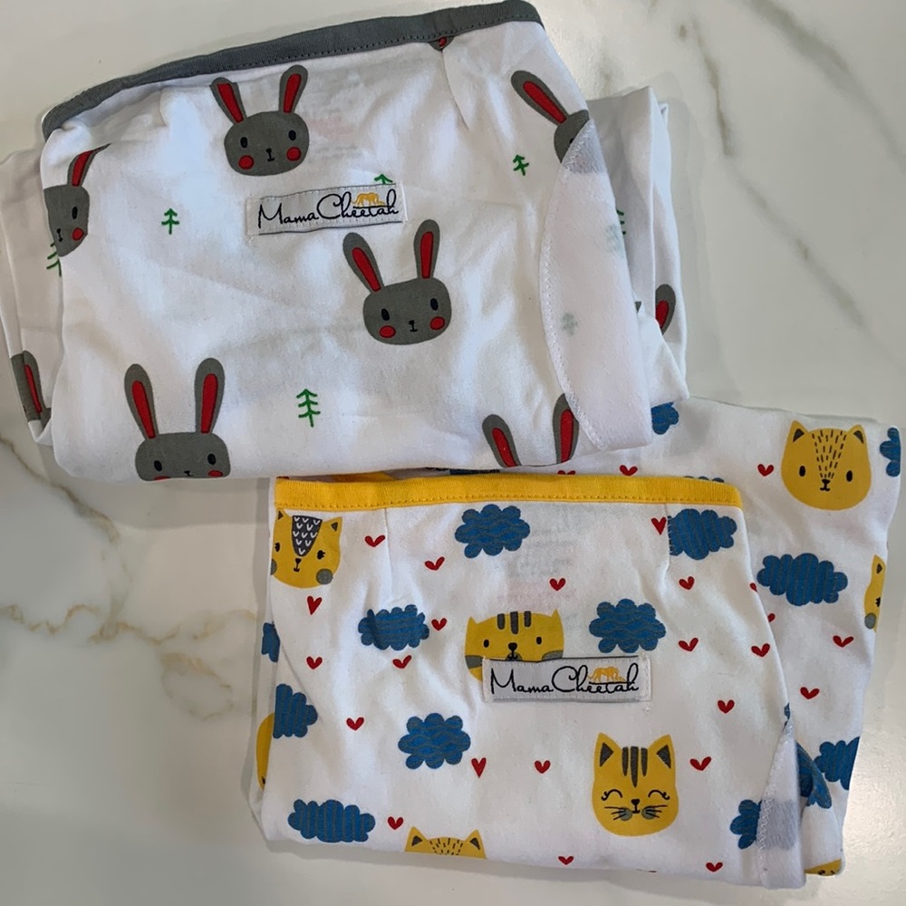 2 Mama Cheetah Baby swaddle wrap